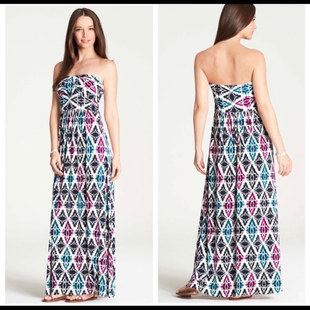Ann Taylor Mosaic Maxi dress size 4